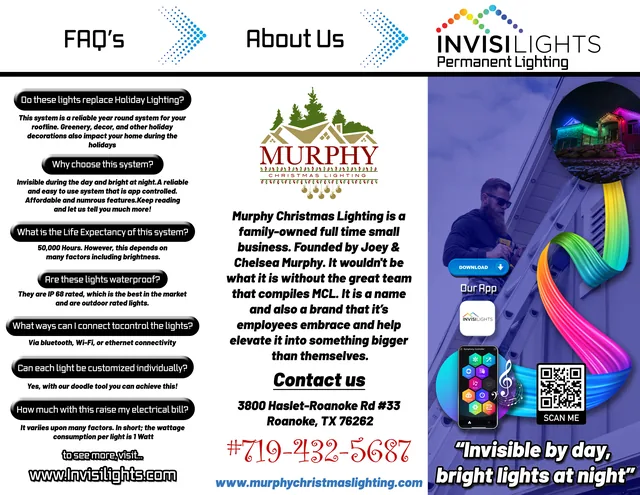 Permanent lighting brochure — outside